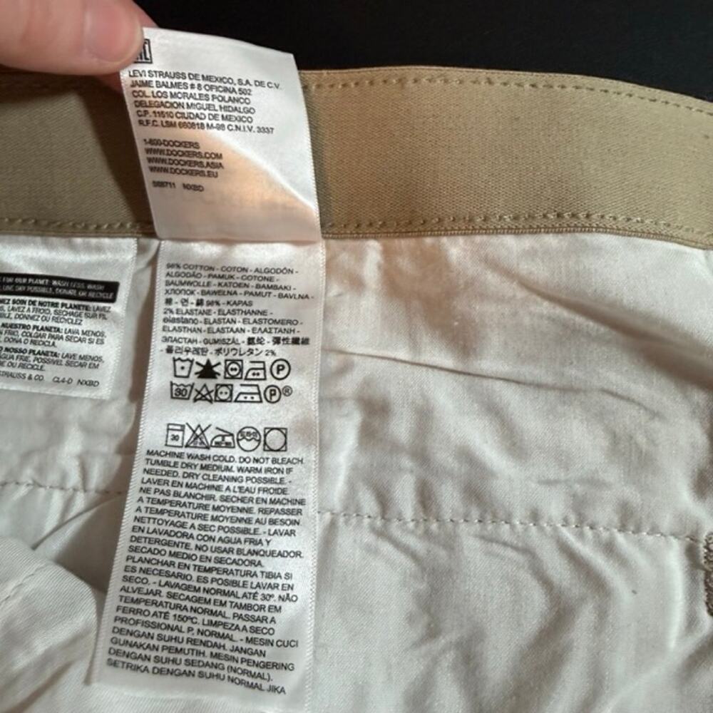58 Dockers Flex Comfort Pants Mens Stretch Waist Khaki Casual Big Tall - Picture 5 of 9